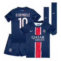 Dětský fotbalový dres Paris Saint-Germain Ousmane Dembele #10 2024-25 Domácí Krátký Rukáv (+ trenýrky)